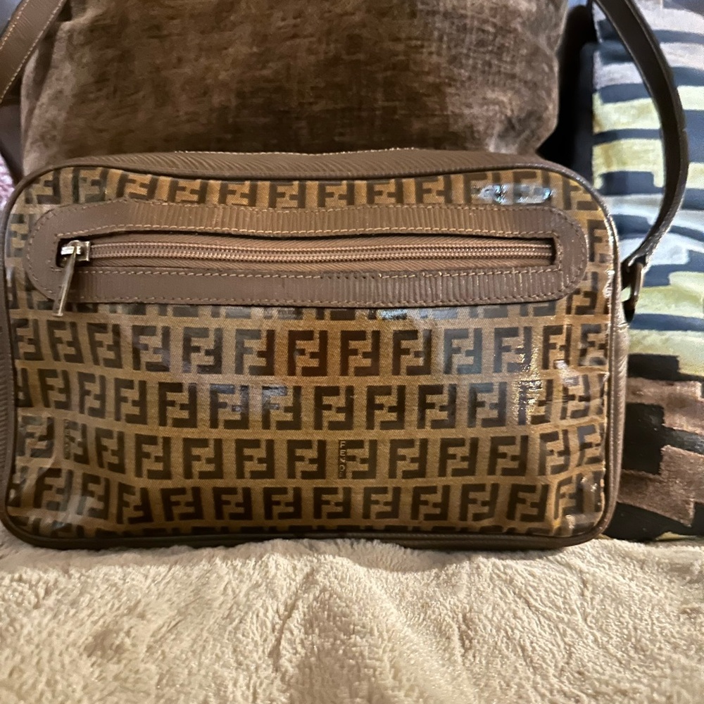 Fendi Brown Monogram Crossbody Bag